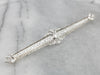 Platinum Art Deco Diamond Bar Pin