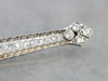 Platinum Art Deco Diamond Bar Pin