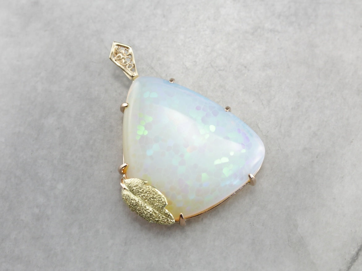 Fancy Cut Opal Statement Pendant