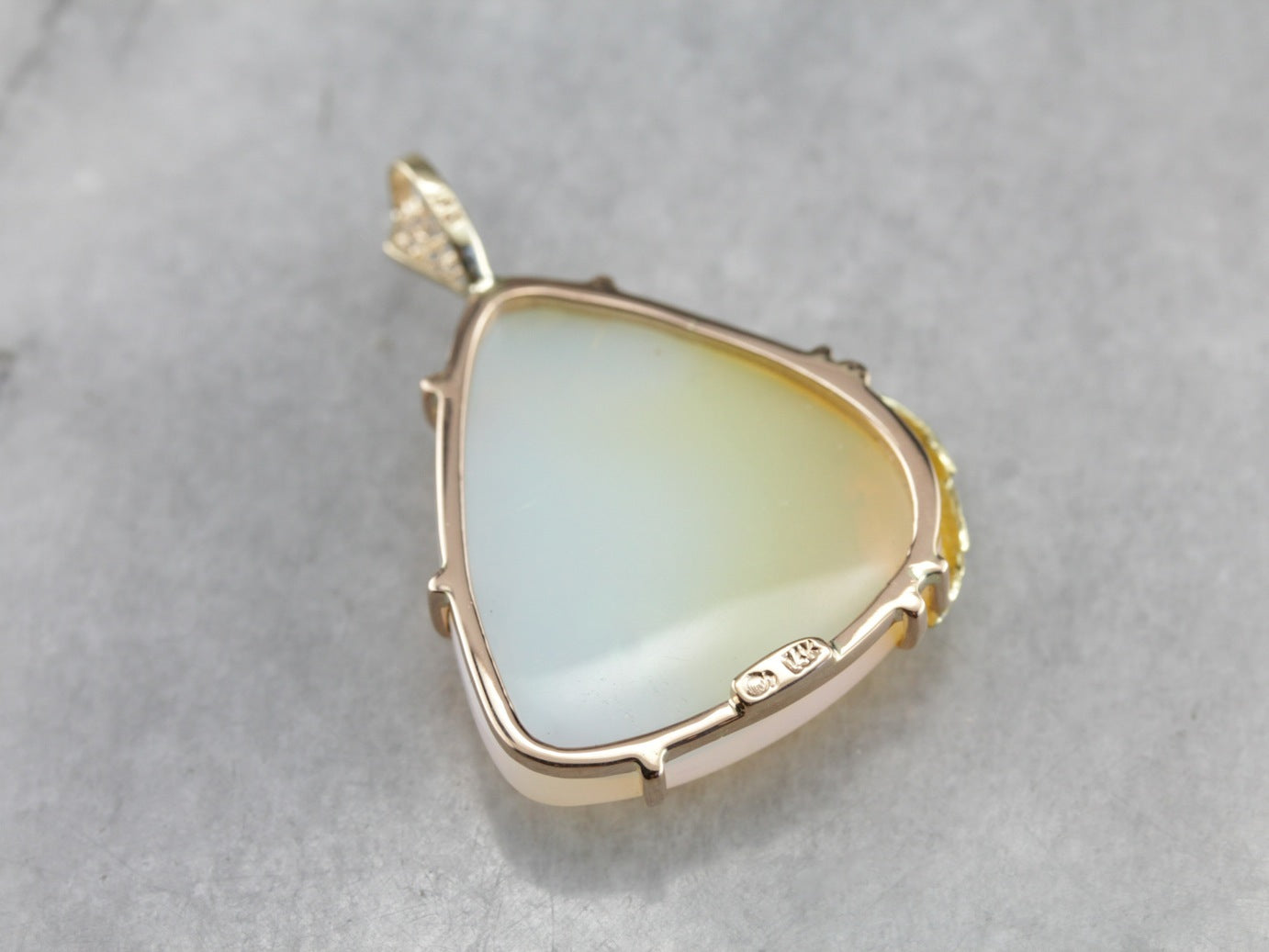 Fancy Cut Opal Statement Pendant