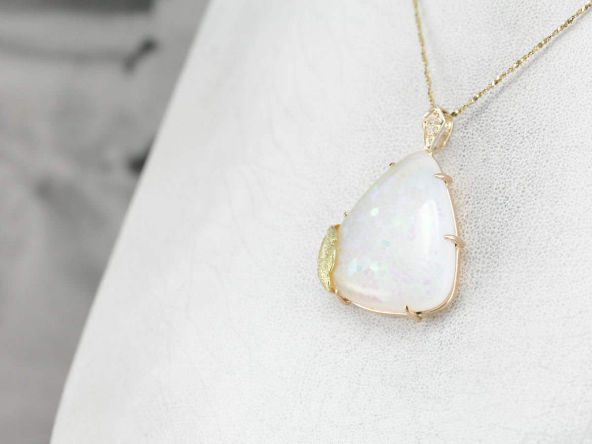 Fancy Cut Opal Statement Pendant