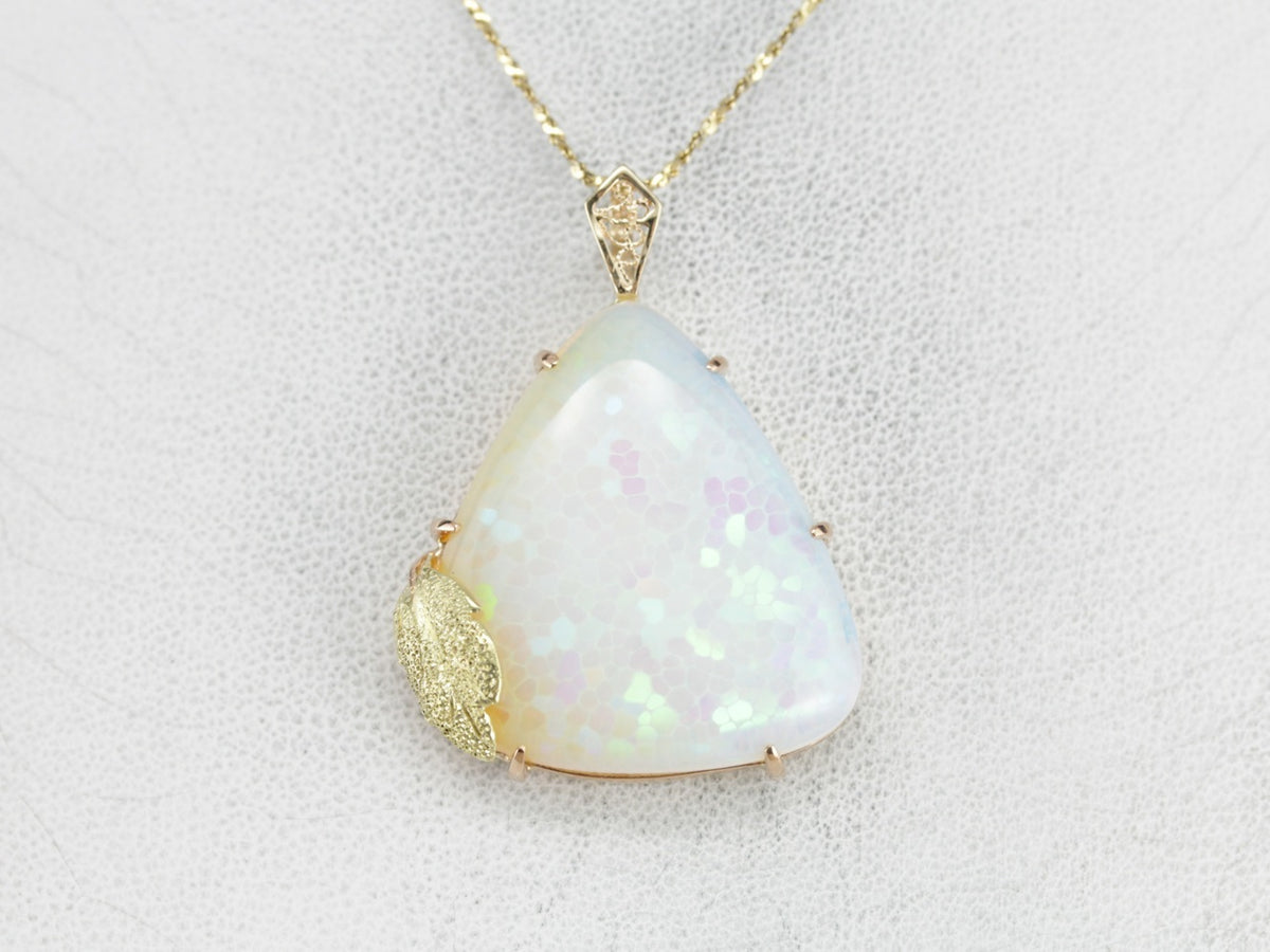 Fancy Cut Opal Statement Pendant