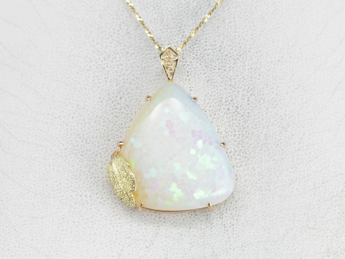 Fancy Cut Opal Statement Pendant