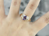 Modern Purple Sapphire Statement Ring