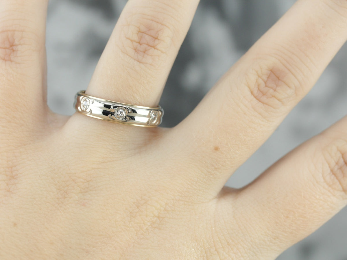 Unisex Diamond Etoile Band