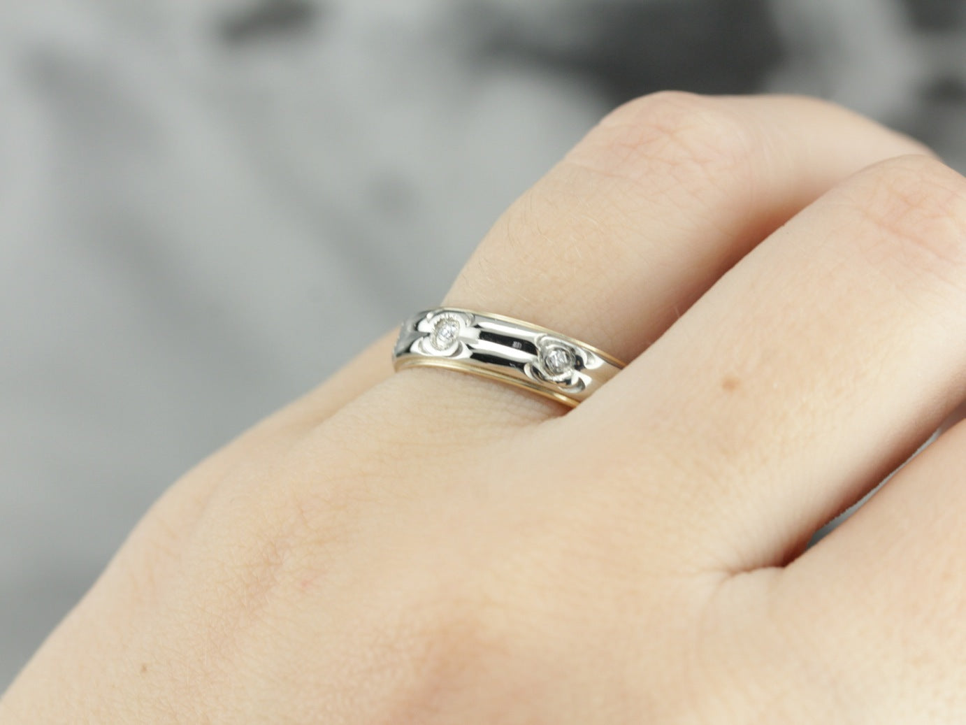 Unisex Diamond Etoile Band