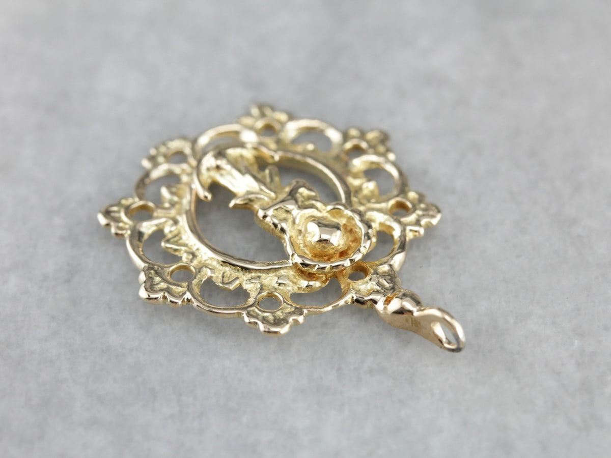 Lovely Golden Angel Pendant