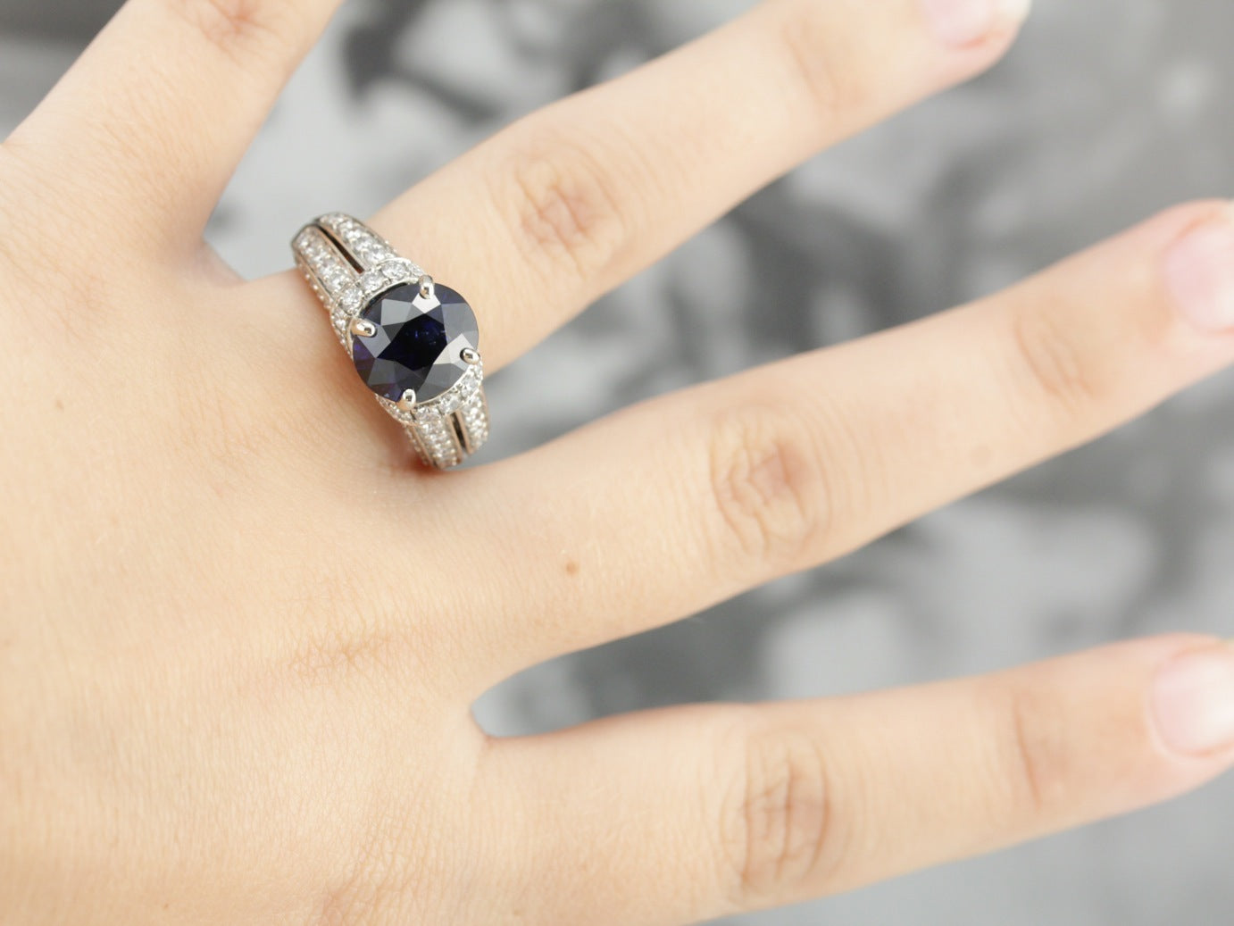 Benchmark Quality Sapphire Cocktail Ring