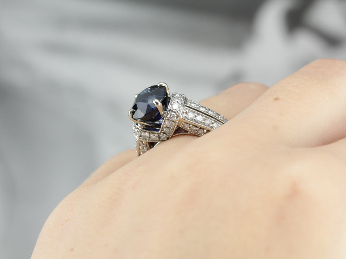 Benchmark Quality Sapphire Cocktail Ring
