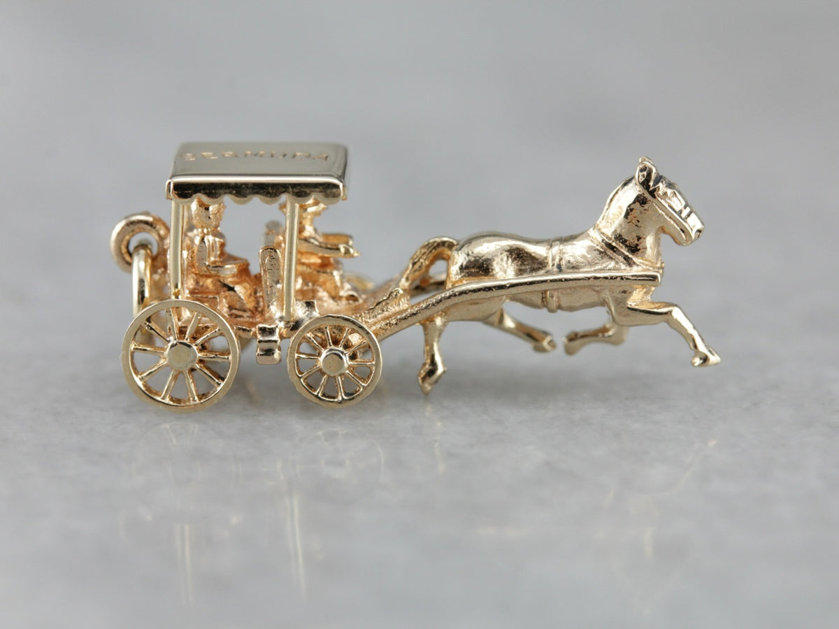 Horse and Carriage Bermuda Keepsake Charm