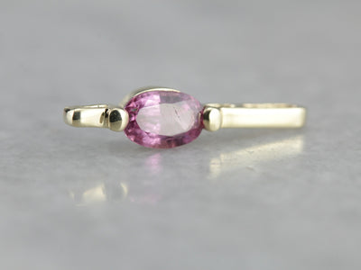 Minimalist Pink Sapphire Pendant