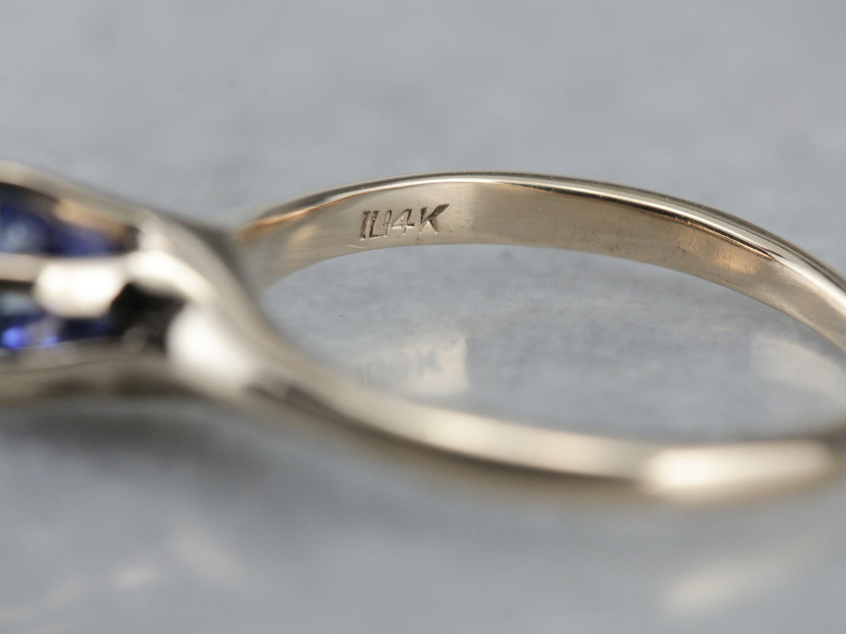 Gorgeous Royal Blue Sapphire Solitaire Ring