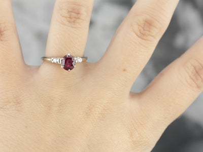 Hot Pink Ceylon Sapphire Engagement Ring
