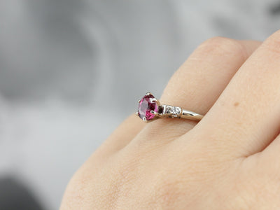 Estate 4.64ct Natural Extra Fine Hot Pink Burma Sapphire Diamond Engagement  Ring | eBay