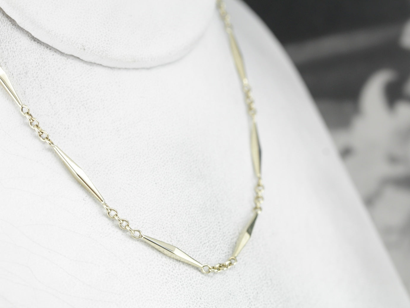 Cadena de reloj de bolsillo antigua de oro verde