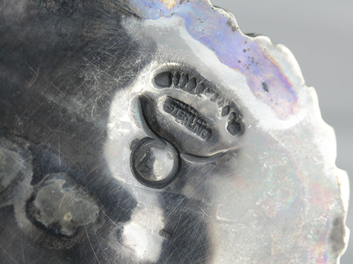 Native American Turquoise Statement Pendant