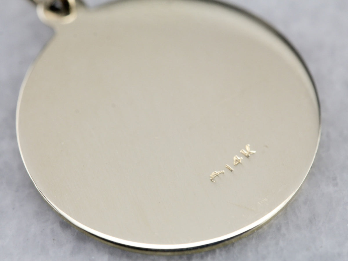 Yellow Gold Confirmation Medallion