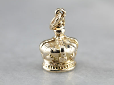 Royal Crown Gold Charm