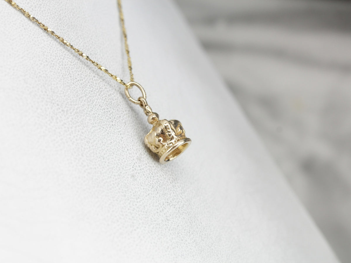 Royal Crown Gold Charm