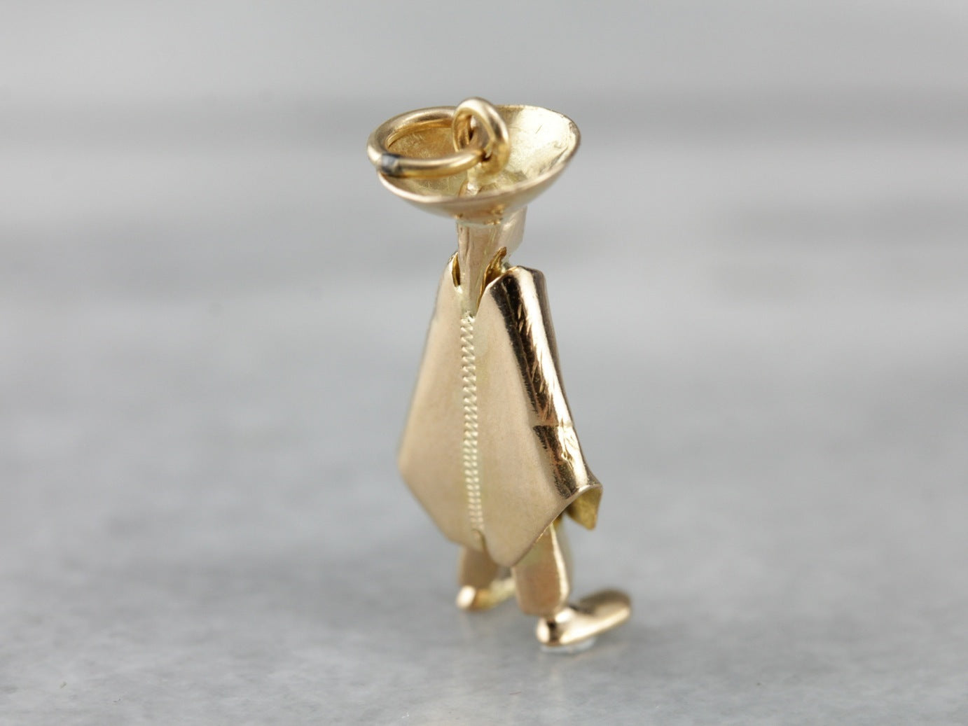 Hola! Sombrero and Poncho Wearing Figure Charm or Pendant