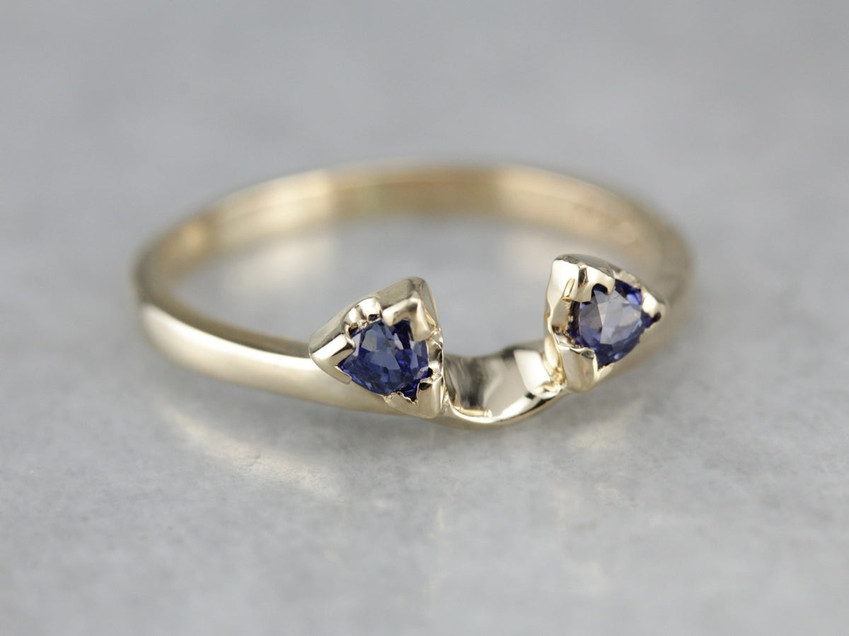 Sapphire Solitaire Enhancer Band