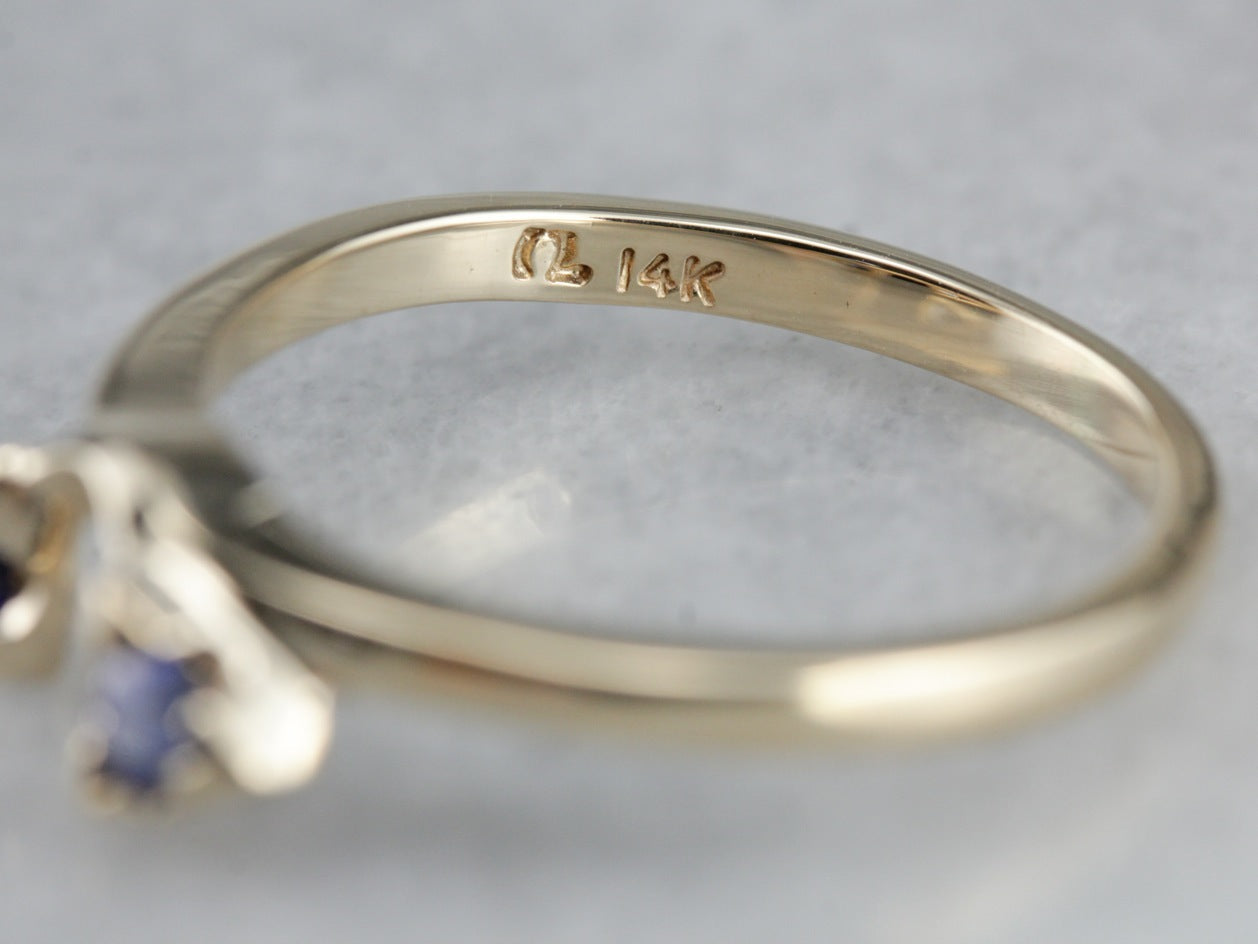 Sapphire Solitaire Enhancer Band