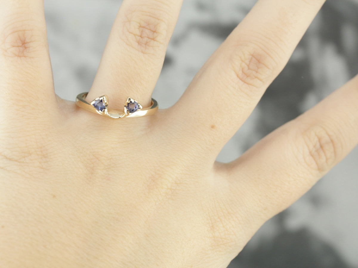 Sapphire Solitaire Enhancer Band