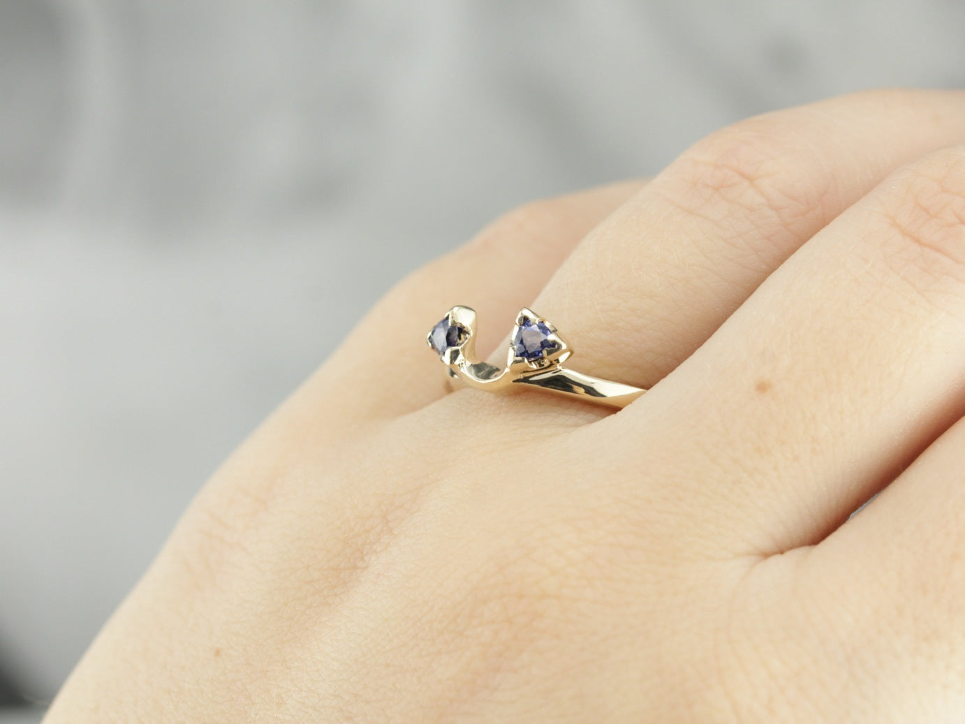 Sapphire Solitaire Enhancer Band