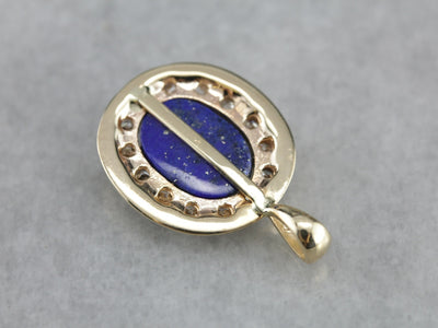 Lapis Lazuli Halo Pendant