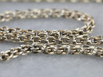 Vintage Yellow Gold Rope Chain
