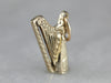 Vintage Harp Charm in Yellow Gold