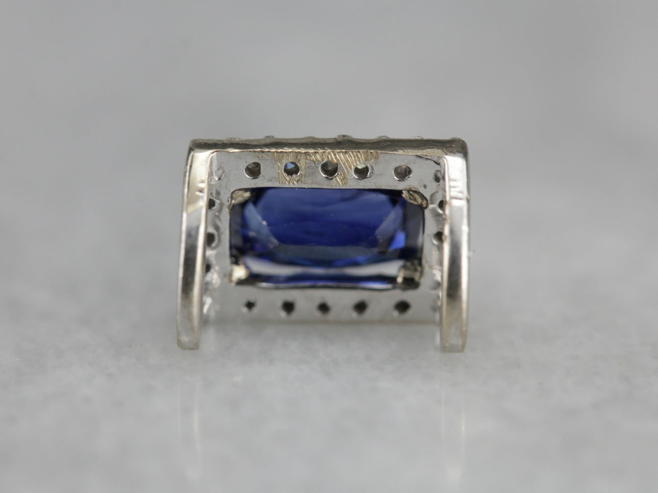 Sleek Sapphire Slide Pendant