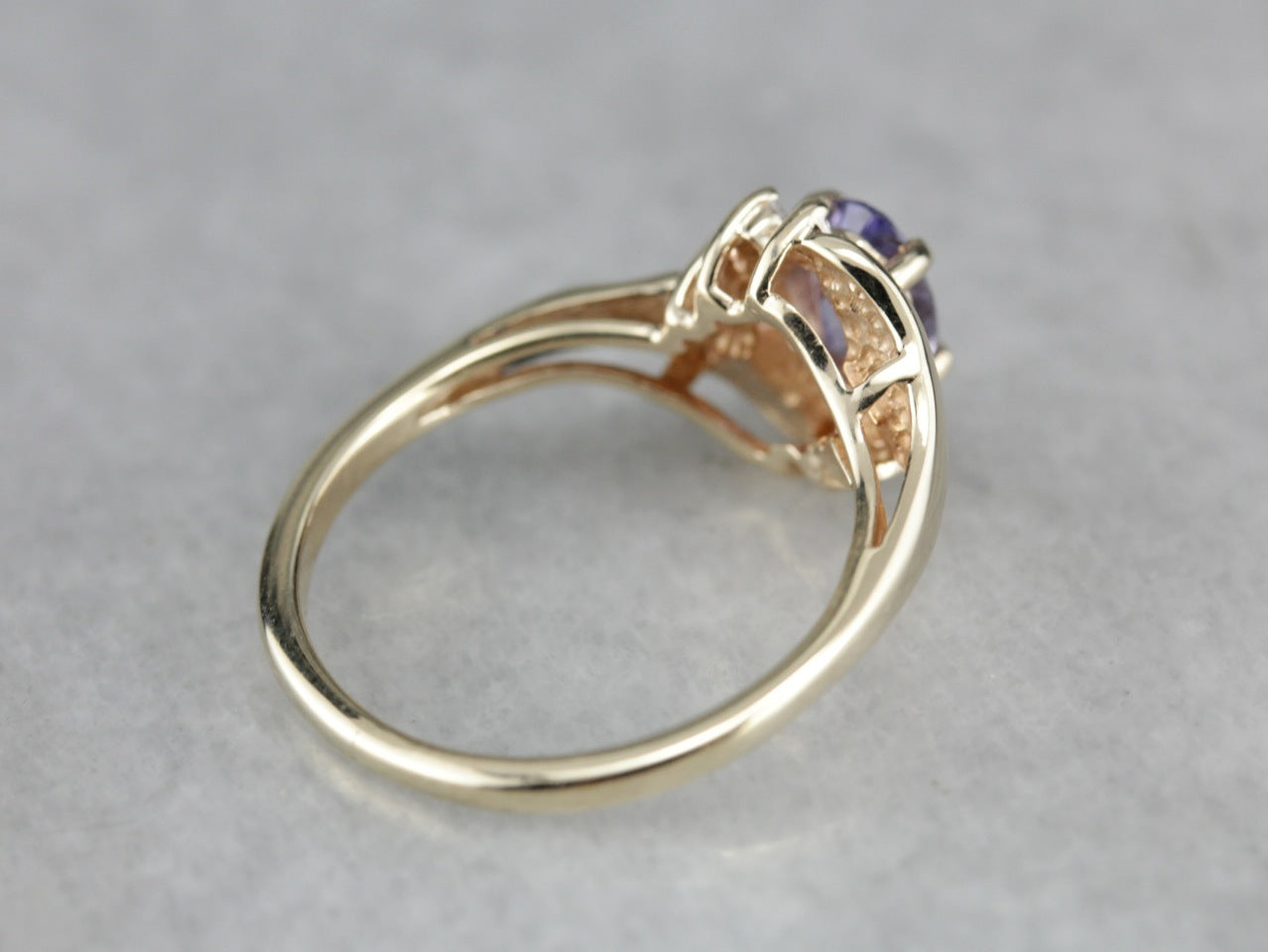 Modern Sapphire Bypass Ring