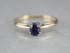 Classic Solitaire Sapphire Engagement Ring