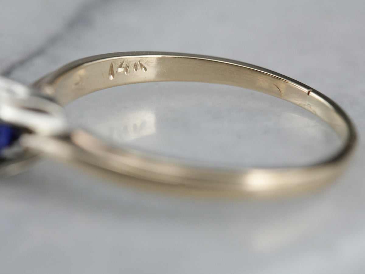 Classic Solitaire Sapphire Engagement Ring