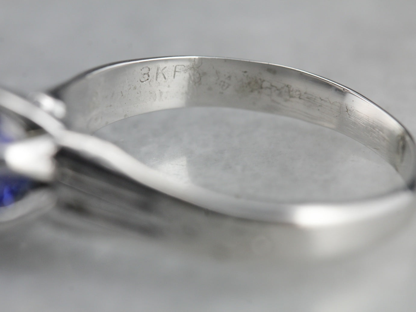 Bright Blue Sapphire Solitaire Ring