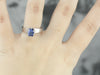 Bright Blue Sapphire Solitaire Ring