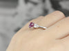 Classic Three Stone Pink Sapphire Ring