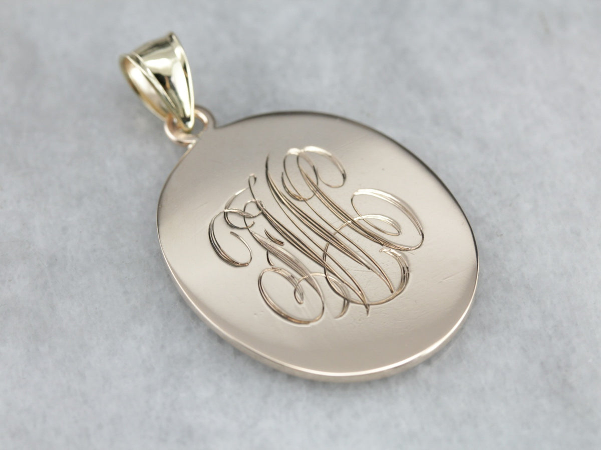 Men's Duel Sided Vintage Masonic Pendant