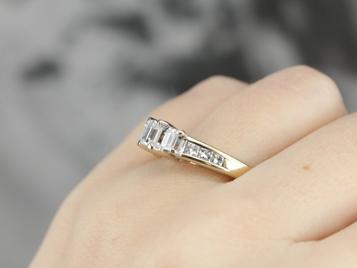 Emerald Cut Diamond Engagement Ring