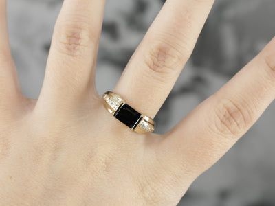Modern Sapphire Right Hand Ring