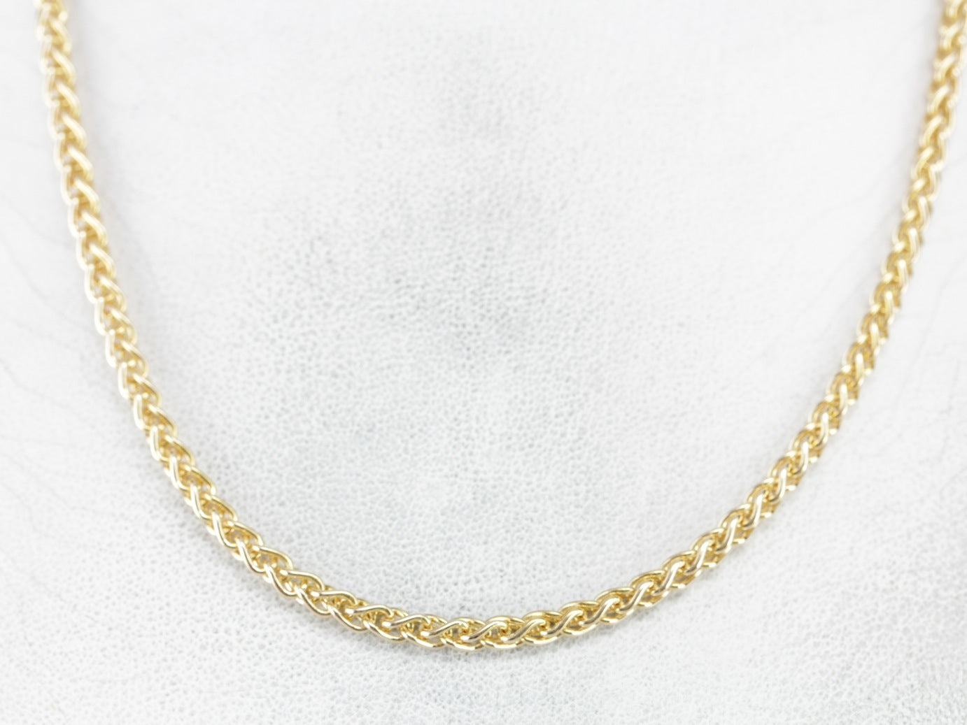 Vintage Yellow Gold Wheat Chain
