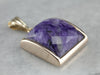 Funky Faceted Charoite Pendant