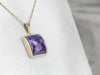 Funky Faceted Charoite Pendant