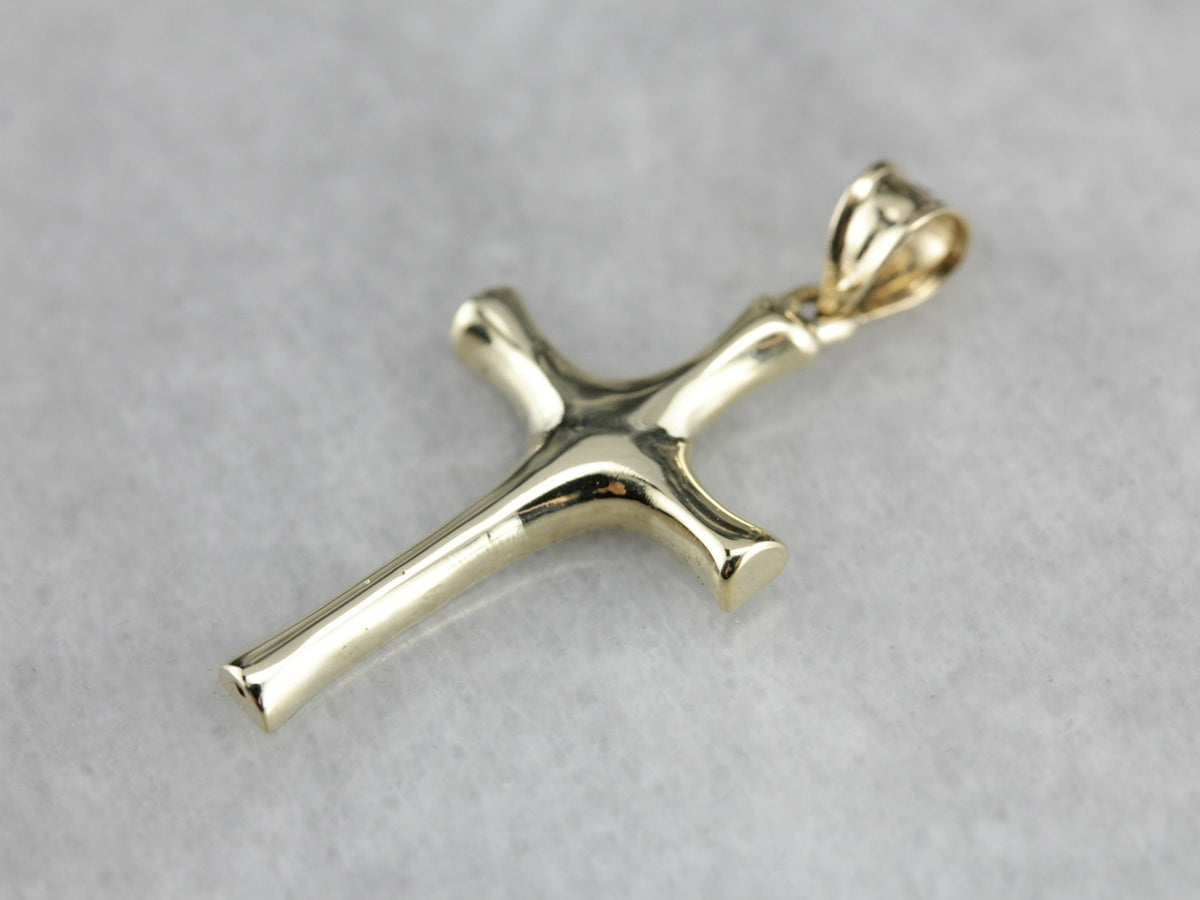 Polished Yellow Gold Cross