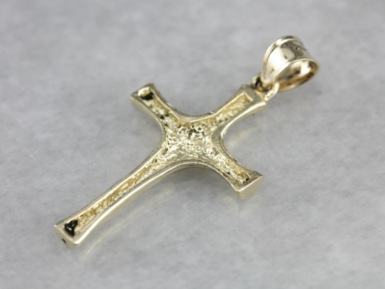 Polished Yellow Gold Cross