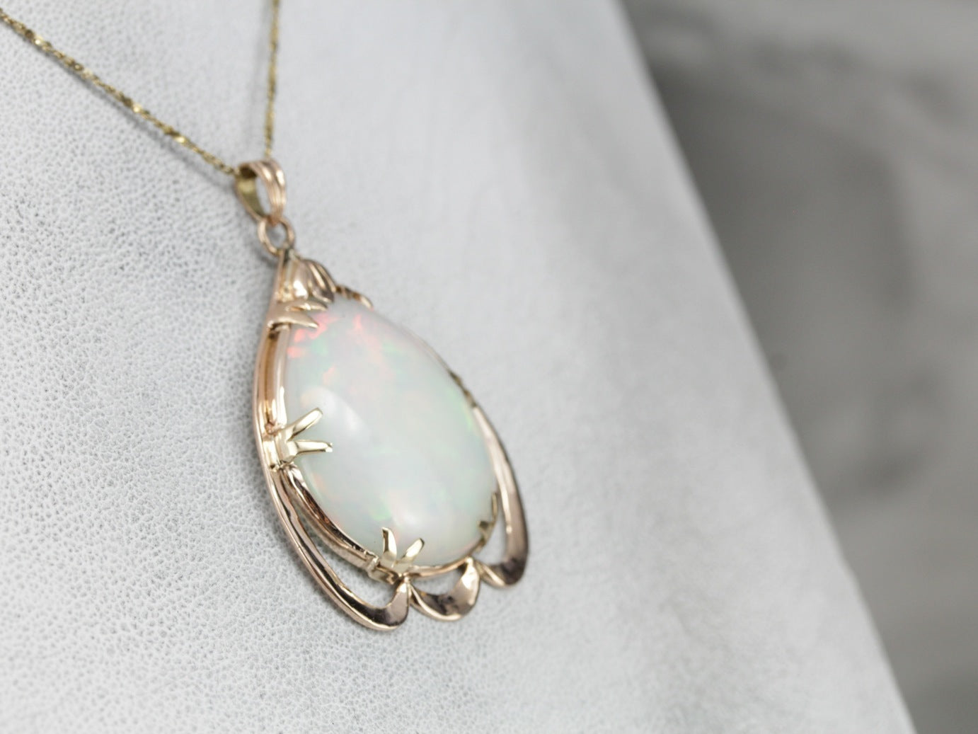 Vintage Opal Cabochon Pendant