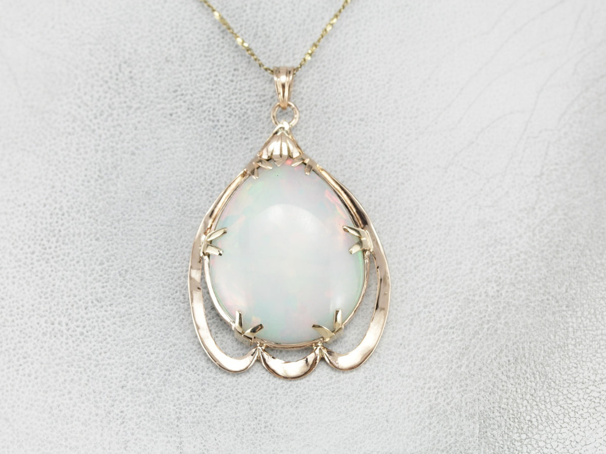 Vintage Opal Cabochon Pendant
