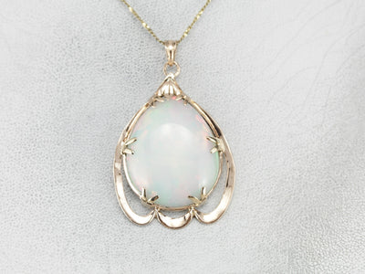 Vintage Opal Cabochon Pendant