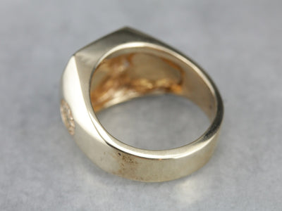 Vintage Gold Military Signet Ring